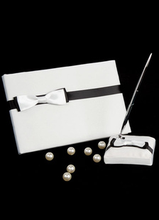 Arcs multicolores mariage livres et stylos