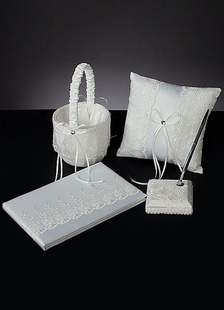 Rubans d'arcs Ivoire Set Collection fleurs de mariage