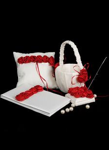 Deux tons 3D fleurs rubans Set Collection fleurs de mariage