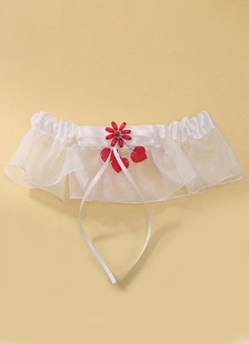 Jarretière mariage Tulle bicolore pour femmes