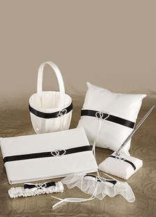 Deux tons rubans Set Collection fleurs de mariage