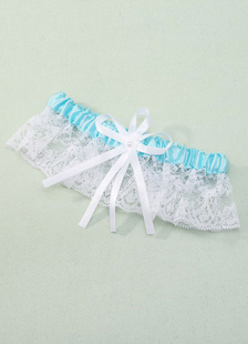 Arcs deux tons jarretière de mariage en dentelle pour femmes