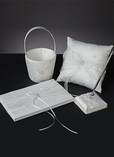 Rubans d'arcs Ivoire Set Collection fleurs de mariage