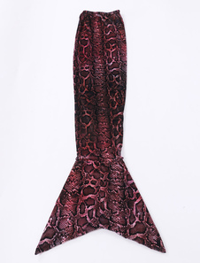 Sirène en acajou queue brillant métallique unisexe animaux Zentai