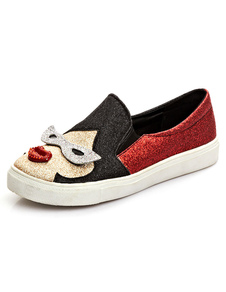 Modèle 3D multicolor PU Wedge bottes pour femmes