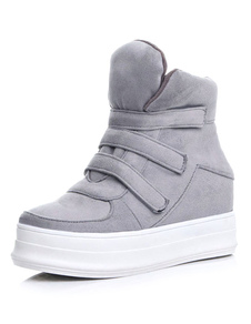 Chaussons gris flanelle Chic pour les femmes