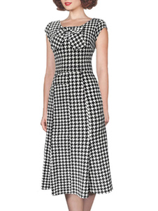 Robe Bodycon Polyester Chic arcs deux tons pour femme