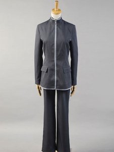 Monde Accel gris tissu uniforme Cosplay Costume
