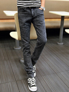 Denim noir Cool Straight Jeans pour hommes