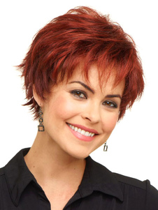 Fibre de Bourgogne perruque courte Chic pour les femmes