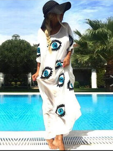 Robe coton imprimé multicolore Satin pour femmes