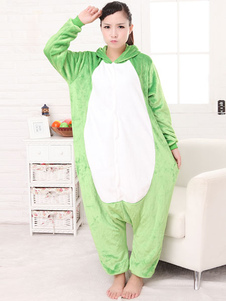 Synthétique Cosplay Costume de la mascotte grenouille bicolore