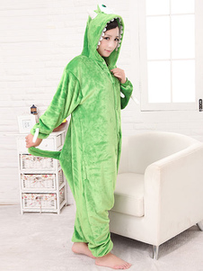 Mascotte verte synthétique Cosplay Costume