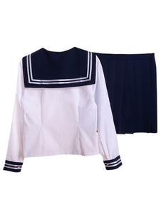 Costume uniforme de tissu multicolore Chic école