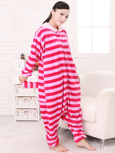 Rayures bicolores mascotte synthétique Cosplay Costume