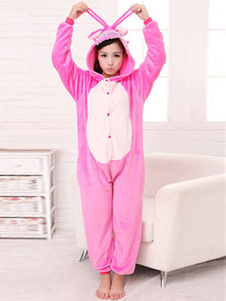 Synthétique Cosplay Costume de la mascotte rose dessin animé