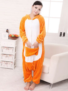 Synthétique Cosplay Costume de la mascotte kangourou orange
