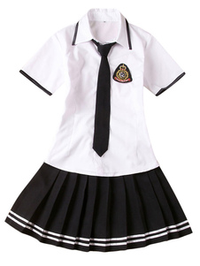 L'école cravate bicolore tissu Costume uniforme
