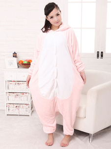 Synthétique Cosplay Costume de la mascotte dinosaure rose clair