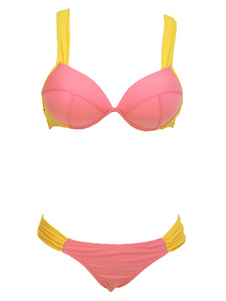 Rose Push Up costume Spandex Bikini pour femmes