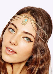Accessoire de cheveux métal or Boho Trendy pour femmes