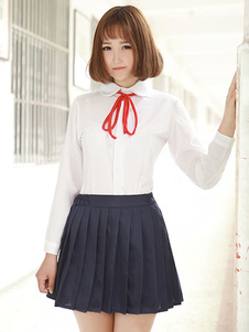 Color Block Bow plissé Costume uniforme