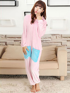 Synthétique Cosplay Costume de la mascotte lapin rose