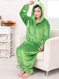 Synthétique Cosplay Costume de la mascotte Cartoon vert