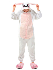 Synthétique Cosplay Costume de la mascotte Cartoon bicolore Bunny