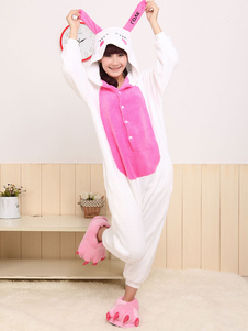 Synthétique Cosplay Costume de la mascotte Bunny Trendy bicolore