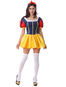 Ruffles multicolores Polyester Costume de Princesse Sexy pour femmes