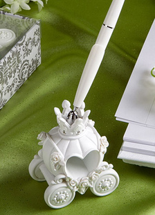 Transport de résine Ivoire en relief porte-stylet invité de mariage