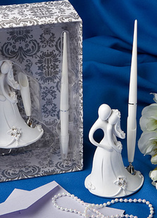 Résine Ivoire en relief porte-stylet invité de mariage