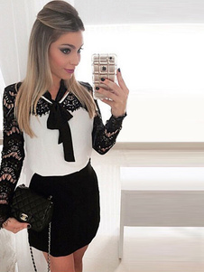 Chemisier en mousseline de soie multicolore arcs pour femmes