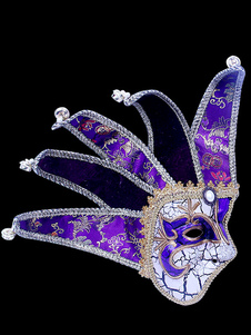 Couronne violette résine masque unisexe