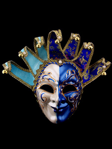 Résine de couronne Chic bleu masque unisexe