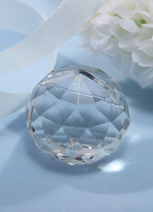 Transparent rond résine mariage Place carte Clip