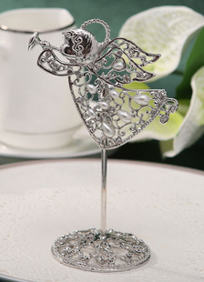 Argent ange Metal Place carte Clip de mariage