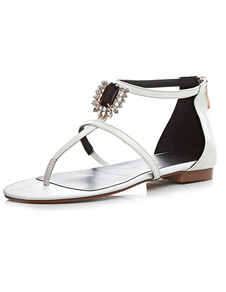 Strass blanc cuir de vachette noir ou plus pour les femmes