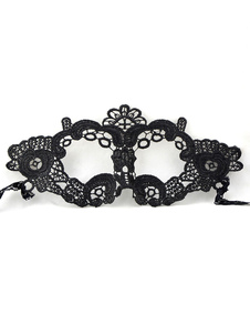 Masque de mélange Poly/coton intérieur noir pour femmes