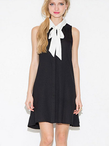 Arcs noir romain tricot robe d'été pour femmes