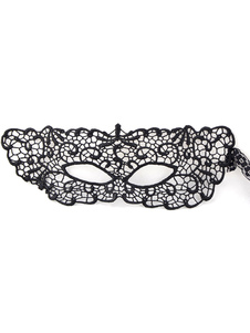 Masque de mélange Poly/coton intérieur noir pour femmes