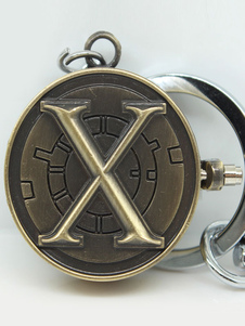 Toussaint Cosplay Animé-porte-clés en métal bronze X-Men