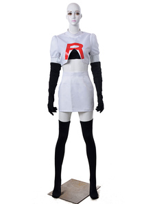 Pokémon Jessie Cosplay Costume multicolor tissu uniforme