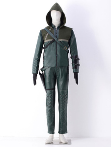 Toussaint Cosplay Costume Flèche verte multicolore PU