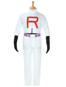 Pokémon Sash James Cosplay Costume multicolor tissu uniforme