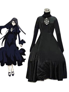 Noir Pandora Saint Seiya Polyester robe Cosplay Costume