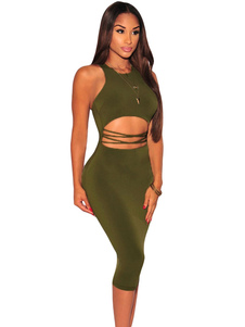 Éblouissante Robe de club vert