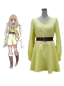 Ceinture jaune Yuna Saint Seiya robe Polyester Cosplay Costume