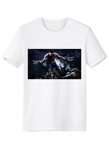 Toussaint Cosplay T-Shirt blanc X-Men Cartoon impression synthétique